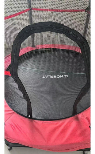 Trampolin Cama Elastica Saltarina Para Niños + Red - Norplat Negro Rojo