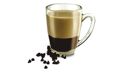 Set 6 Tazas Para Café Con Leche Té Capuccino Vidrio 250ml Blanco Capuccino 250