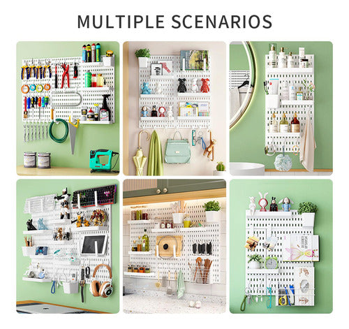 Organizador De Escritorio Pegado A La Pared - Norplat Blanco