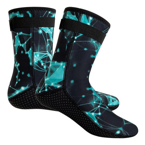 Botas Zapatos Agua Calcetines Neopreno Buceo Playa - Norplat Noche - M