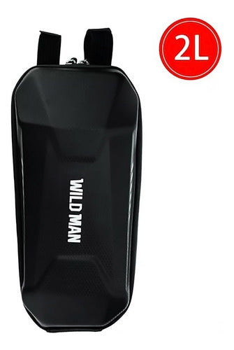 Bolso Rígido Frontal Wild Man Para Scooter O Bicic - Eciclos Negro