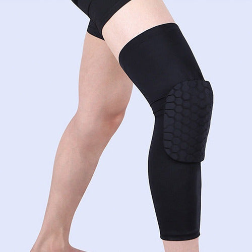 Par Rodillera Honeycomb Con Proteccion Deportiva Negro S