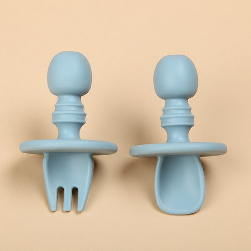 Cubiertos Para Bebe Silicona Aprendizaje 8.5cm - Norplat
