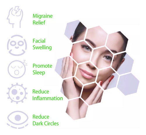 Compresa Facial Compresas Gel Frio Calor Migraña - Norplat 05 - Pepino