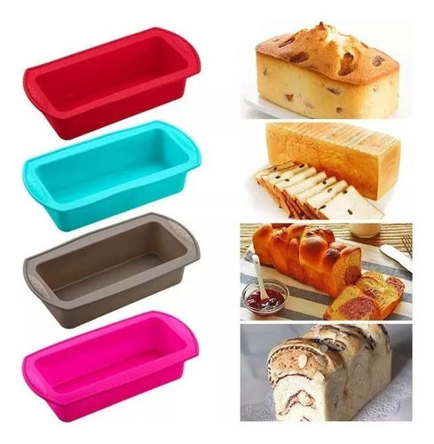 Molde De Silicona Para Queque O Pan De Molde - Cukin Rojo Oscuro
