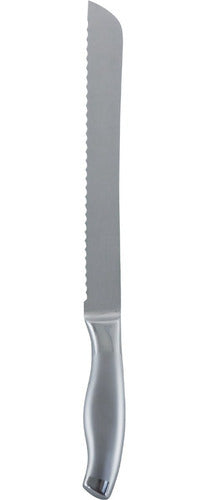 Cuchillo Aserrado Para Pan 20 Cm - Cukin Plateado