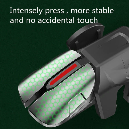 Par De Gatillos Gamer Aleación Pro Adaptables Hud - Norplat Gris Oscuro