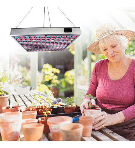 Foco Led Indoor Luz Para Crecimiento Plantas Cultivo Norplat Cultivo Plateado