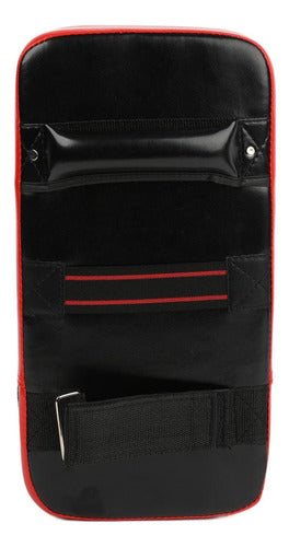 Foco Escudo 3 Agarres Boxeo Mma Karate Taekwondo - Norplat Rojo Y Negro