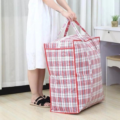 6 Bolsas Matuteras Bolso Para Almacenaje 80x60x30cm Norplat Variado Escoces