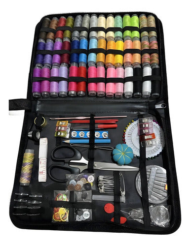 Set Costura Costurero Bordado Con Estuche 200pcs - Norplat Multicolor