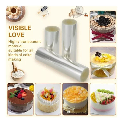 Rollo De Acetato Transparente Repostería 21cm X 5mts - Cukin Transparente