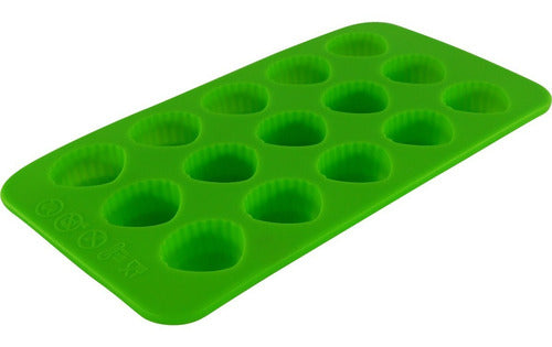 Molde De Silicona Con Forma De Ostion Para Chocolate - Cukin Verde