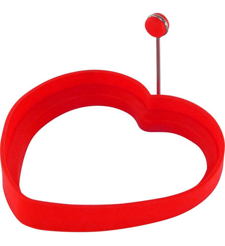 Molde De Corazon Para Huevo - Cukin Rojo