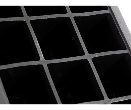 Molde De Silicona Para 15 Cubos De Hielo 3.3 Cm - Cukin Negro
