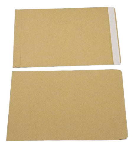 50 Sobres Papel Kraft A4 Norplat - Autocierre Rápido 32x23cm Marrón Claro A4
