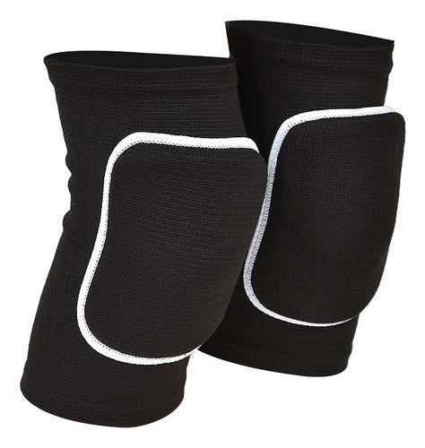 Rodilleras Deportivas Voleibol Volleyball Acolchadas Voley  Negro S