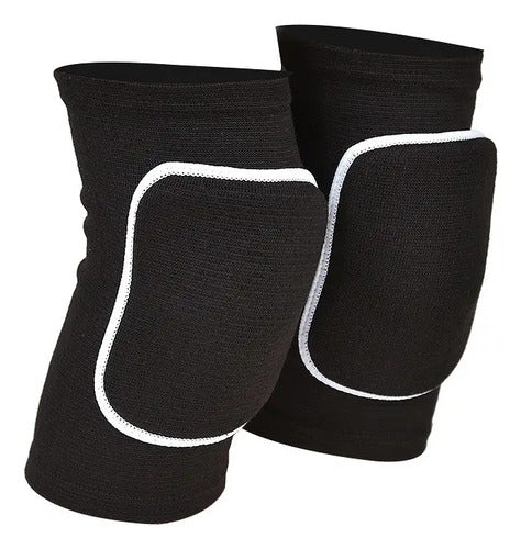 Rodilleras Deportivas Voleibol Volleyball Acolchadas Voley  Negro M