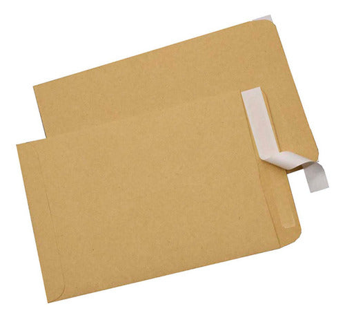 50 Sobres Papel Kraft A4 Norplat - Autocierre Rápido 32x23cm Marrón Claro A4