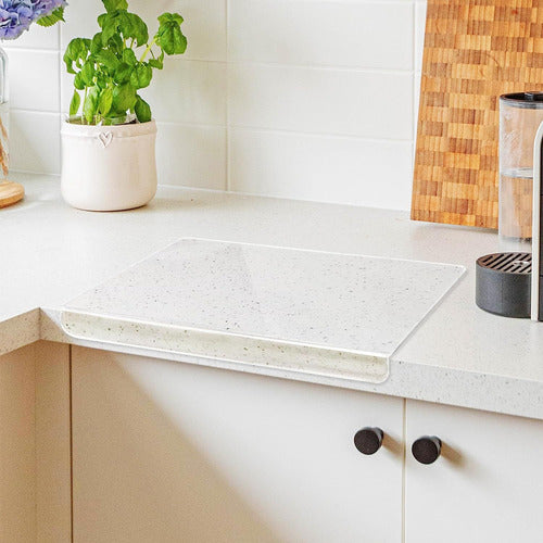 Tabla Picar De Acrilico Premium Con Lengueta 40x28cm Norplat