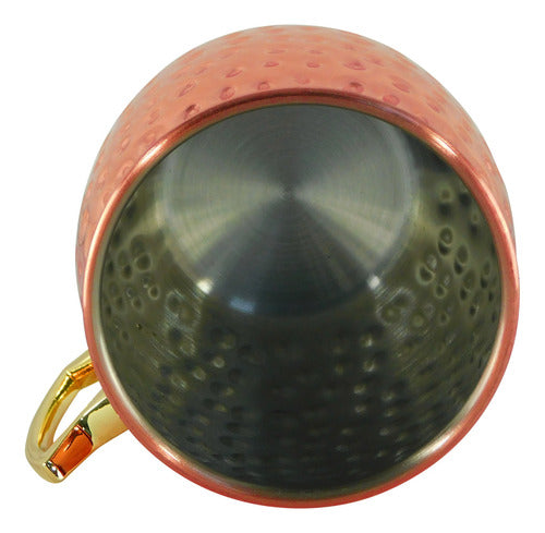 Vaso Para Moscow Mule Mug Tragos Mojito De Acero Color Cobre