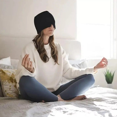 Gorro Migraña Gel Alivia Dolor Cabeza Compresa Gel - Norplat Gris