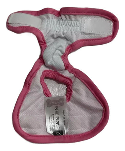Calzón Celo Perra Pañal Lavable Reutilizable Norplat Rosa S