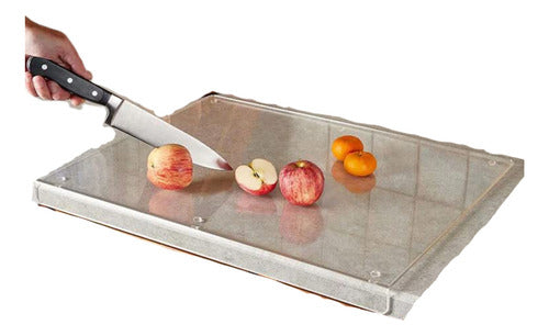 Tabla Picar De Acrilico Premium Con Lengueta 40x28cm Norplat