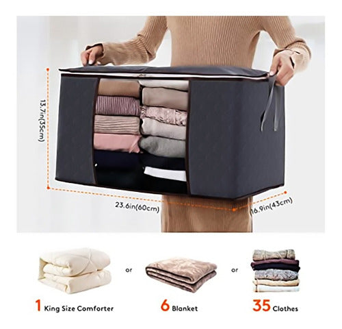 Organizador Bolsas De Almacenamiento De Ropa Set X3