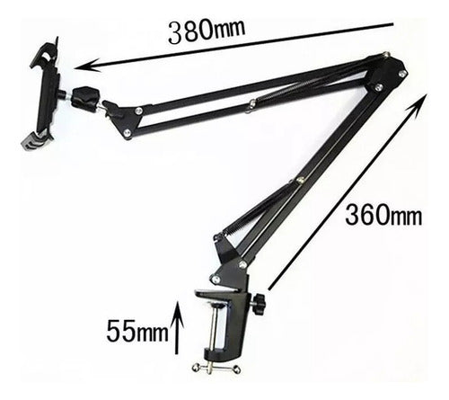 Soporte Celular Escritorio Porta Celular Universal Con Brazo