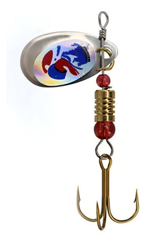 Set 16 Cucharas De Pesca Señuelos De Metal Mar Y Rio Norplat Negro