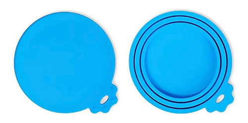 Tapa Para Frascos De Alimento De Mascotas Celeste Celeste