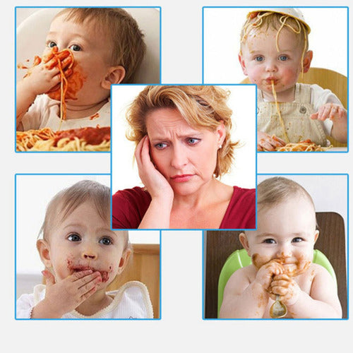 Pack 3 Baberos Impermeables Bebés Varios Diseños Infaltable Mixto Mixto Unica