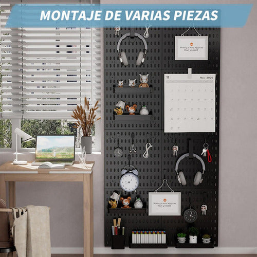 Organizador De Escritorio Pegado A La Pared - Norplat Negro