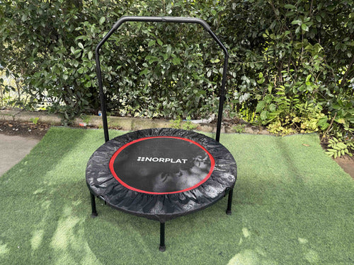 Trampolín Fitness Norplat Plegable 100cm 1m Cama Elastica Negro