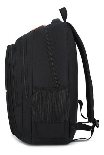 Mochila Hombre Norplat 35l Impermeable Urbano Porta Notebook Negro Liso