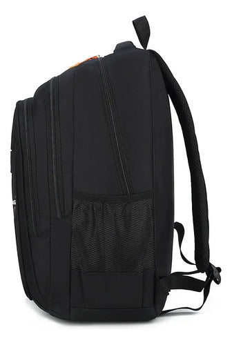 Mochila Hombre Norplat 35l Impermeable Urbano Porta Notebook Negro Liso