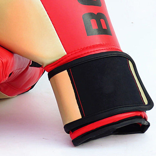 Guante De Box Adultos De Entrenamiento - Boxeo - Norplat 10oz Rojo