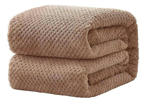 3 Toallas Baño Microfibra Alta Calidad Secado Rápido Norplat Marrón Lisa