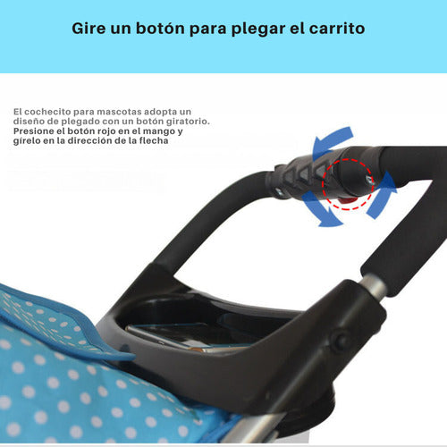 Coche Para Mascotas Perros Gato Carrito Aire Libre - Norplat Negro