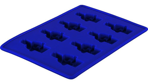 Molde De Silicona Para 8 Figuras Mini Cubo De Hielo - Cukin Azul