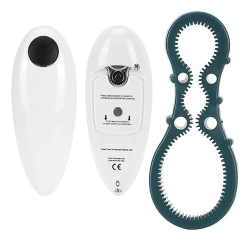 Abrelatas Electrico Abridor De Latas + Abre Botellas Norplat