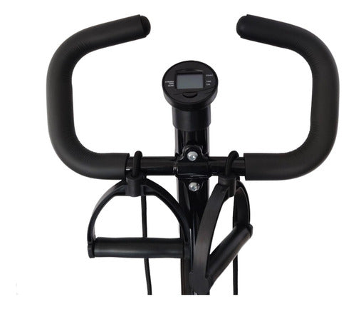 Mini Stepper Eliptica Hidraulico Banda Resistencia - Norplat Negro