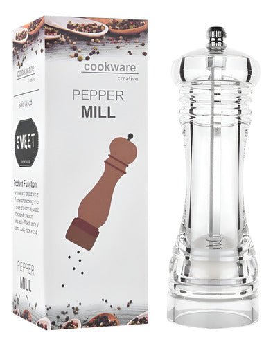 Molinillo Sal O Pimienta - Salero Pimentero - Norplat Transparente
