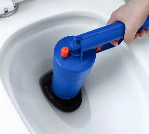 Sopapo Destapador De Wc De Presión Cañería Baño Tina Norplat Azul
