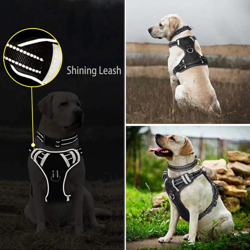 Norplat Pechera Perro Arnes Anti Tirones Reflectante Negro Xl Anti-tirones