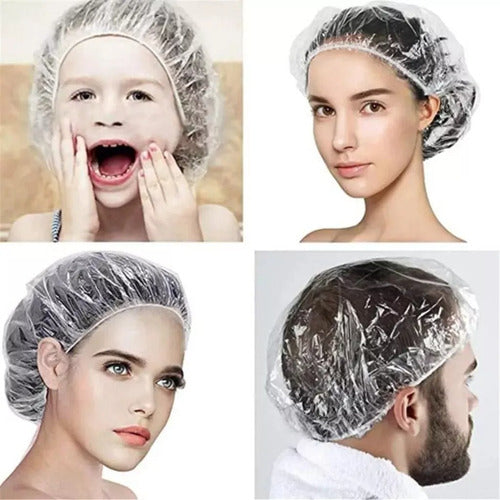 Gorro Desechable De Ducha Transparente (100 Unidades ) - Ome Transparente