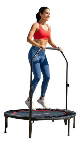 Trampolín Fitness Norplat Plegable 100cm 1m Cama Elastica Negro