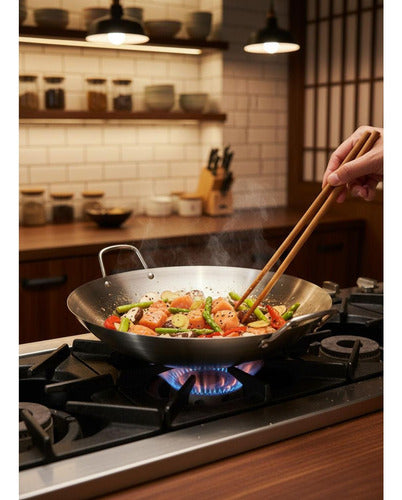 Disco De Acero Inoxidable Para Cocimiento Wok 43cm - Norplat