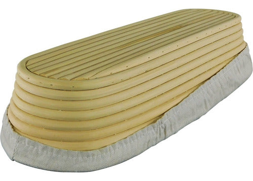 Banneton Ovalado De 30 X 15 Cm - Cesta De Rattan - Cukin